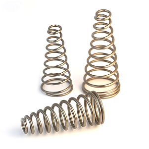 Пружина коническая 0,6х7,6(18,5)x18 мм